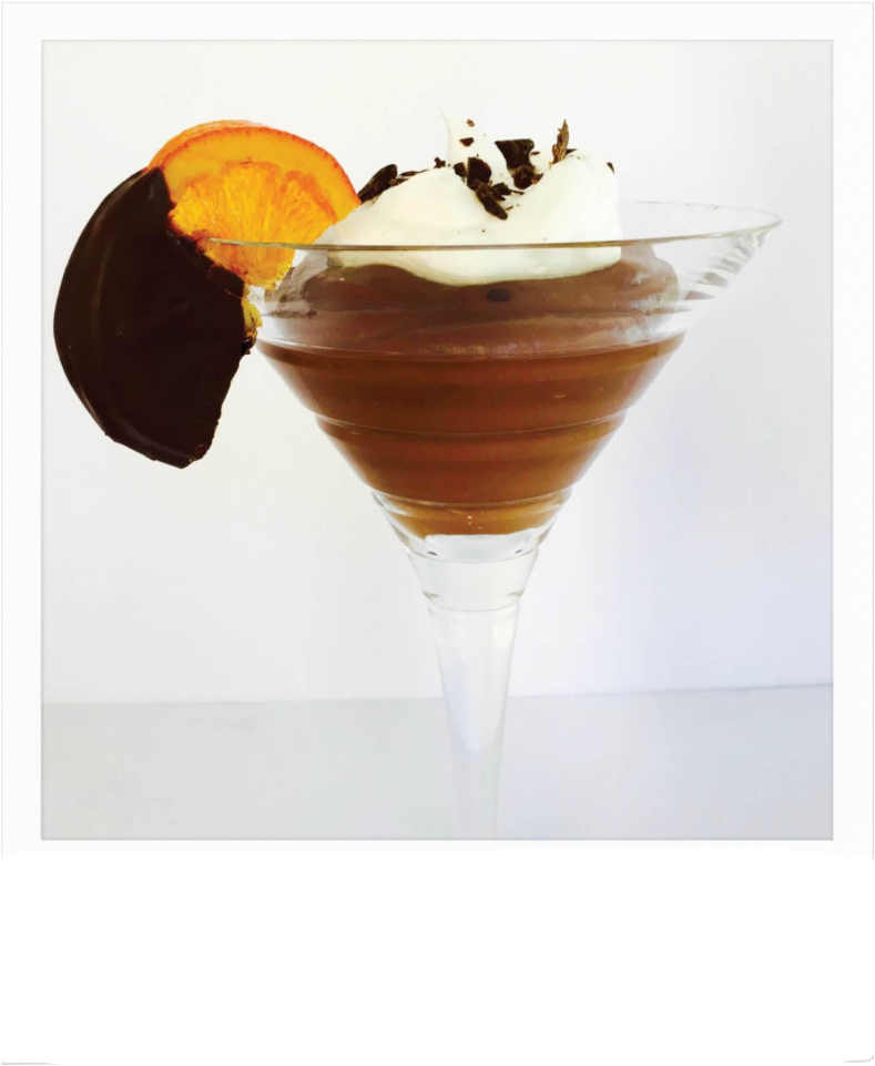Spiked Chocolate Orange Pudding